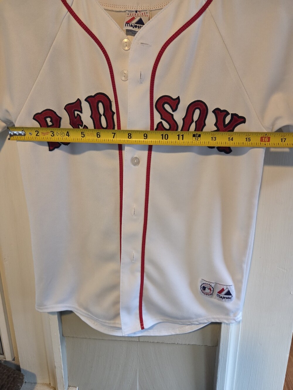 David Ortiz 34 Boston Red Sox White Home Jersey Youth Medium Majestic MLB Stitch - Picture 8 of 11